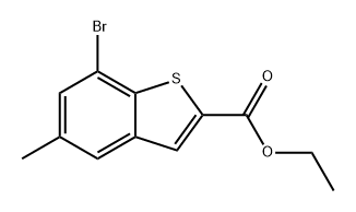 7-溴-5-甲基苯并[B]噻吩-2-甲酸乙酯 结构式