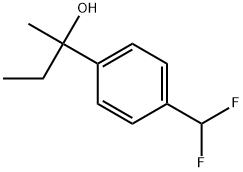 4-(Difluoromethyl)-α-ethyl-α-methylbenzenemethanol 结构式