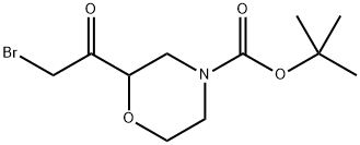 4-Boc-2-(2-bromoacetyl)morpholine 结构式