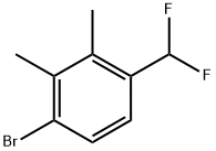 1-Bromo-4-(difluoromethyl)-2,3-dimethylbenzene 结构式