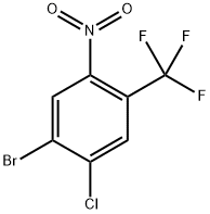 1-溴-2-氯-5-硝基-4-(三氟甲基)苯 结构式