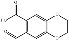 7-formyl-2,3-dihydrobenzo[b][1,4]dioxine-6-carboxylic acid 结构式