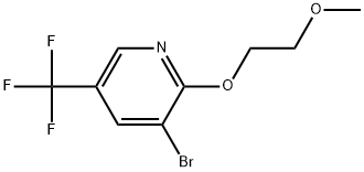 3-Bromo-2-(2-methoxyethoxy)-5-(trifluoromethyl)pyridine 结构式