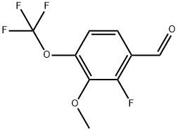 2-fluoro-3-methoxy-4-(trifluoromethoxy)benzaldehyde 结构式