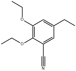 2,3-Diethoxy-5-ethylbenzonitrile 结构式