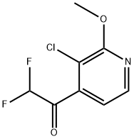 1-(3-Chloro-2-methoxypyridin-4-yl)-2,2-difluoroethanone 结构式