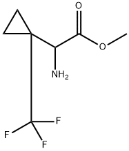 Amino-(1-trifluoromethyl-cyclopropyl)-acetic acid methyl ester 结构式