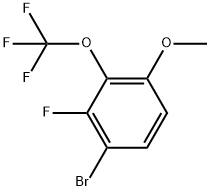 1-Bromo-2-fluoro-4-methoxy-3-(trifluoromethoxy)benzene 结构式