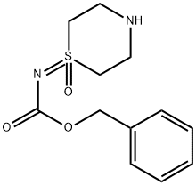 苄基(1-氧化硫吗啉-1-亚基)氨基甲酸酯 结构式