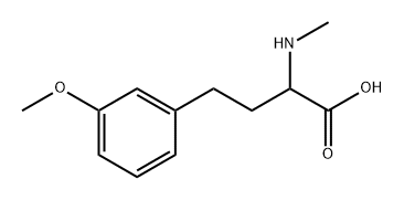 Benzenebutanoic acid, 3-methoxy-α-(methylamino)- 结构式