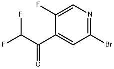 1-(2-Bromo-5-fluoropyridin-4-yl)-2,2-difluoroethanone 结构式