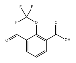 3-formyl-2-(trifluoromethoxy)benzoic acid 结构式