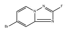 7-Bromo-2-fluoro-[1,2,4]triazolo[1,5-a]pyridine 结构式