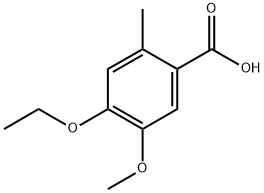 4-ethoxy-5-methoxy-2-methylbenzoic acid 结构式