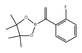 2-(1-(2-氟苯基)乙烯基)-4,4,5,5-四甲基-1,3,2-二氧硼烷 结构式