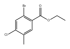 Ethyl 2-bromo-4-chloro-5-methylbenzoate 结构式