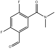 2,4-difluoro-5-formyl-N,N-dimethylbenzamide 结构式