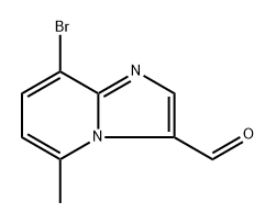 8-bromo-5-methylimidazo[1,2-a]pyridine-3-carbaldehyde 结构式