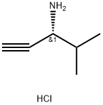 (R)-4-甲基戊-1-炔-3-胺(盐酸盐) 结构式