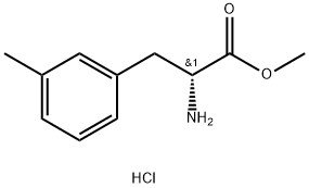 D-3-甲基苯丙氨酸甲酯盐酸盐 结构式