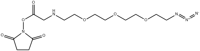 叠氮-三聚乙二醇-氨基乙酸-活性酯 结构式