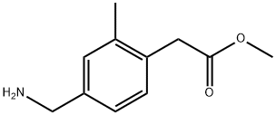 2-(4-(氨基甲基)-2-甲基苯基)乙酸甲酯 结构式