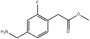 2-(4-(氨基甲基)-2-氟苯基)乙酸甲酯 结构式