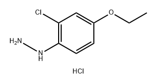 Hydrazine, (2-chloro-4-ethoxyphenyl)-, hydrochloride (1:1) 结构式