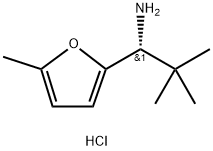 (R)-2,2-二甲基-1-(5-甲基呋喃-2-基)丙-1-胺盐酸盐 结构式