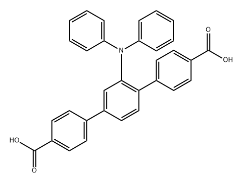 2'-(二苯基氨基)-[1,1':4',1''-三联苯]-4,4''-二羧酸 结构式