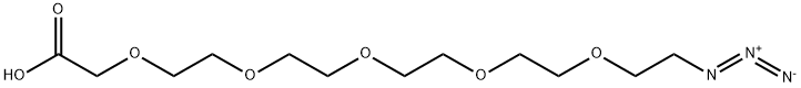 叠氮-五聚乙二醇-乙酸 结构式
