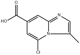 5-chloro-3-methylimidazo[1,2-a]pyridine-7-carboxylic acid 结构式