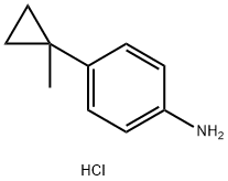 4-(1-甲基环丙基)苯胺(盐酸盐) 结构式