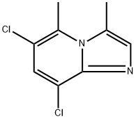 6,8-dichloro-3,5-dimethylimidazo[1,2-a]pyridine 结构式