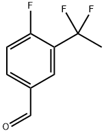 3-(1,1-difluoroethyl)-4-fluorobenzaldehyde 结构式