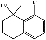 8-溴-1-甲基-1,2,3,4-四氢萘-1-醇 结构式