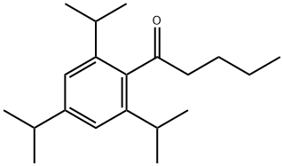 1-[2,4,6-Tris(1-methylethyl)phenyl]-1-pentanone 结构式