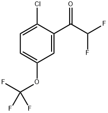1-(2-chloro-5-(trifluoromethoxy)phenyl)-2,2-difluoroethanone 结构式
