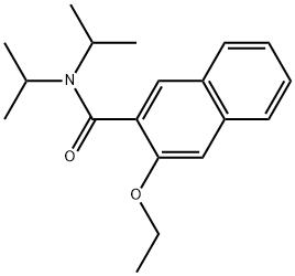 3-Ethoxy-N,N-bis(1-methylethyl)-2-naphthalenecarboxamide 结构式