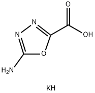 5-氨基-1,3,4-噁二唑-2-羧酸钾 结构式