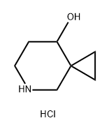 5-氮杂螺[2.5]辛烷-8-醇盐酸盐 结构式