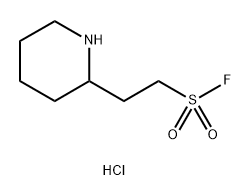 2-(PIPERIDIN-2-YL)ETHANE-1-SULFONYL FLUORIDE HYDROCHLORIDE 结构式