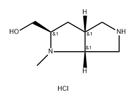 RAC-[(2R,3AR,6AR)-1-METHYL-OCTAHYDROPYRROLO[2,3-C]PYRROL-2-YL]METHANOL HYDROCHLORIDE 结构式