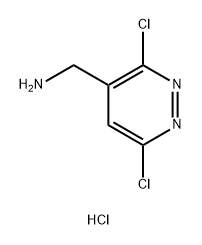 (3,6-二氯哒嗪-4-基)甲胺(盐酸盐) 结构式
