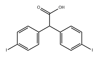 Benzeneacetic acid, 4-iodo-α-(4-iodophenyl)- 结构式