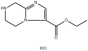 Ethyl 5,6,7,8-tetrahydroimidazo[1,2-A]pyrazine-3-carboxylate hcl 结构式