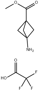 3-氨基双环[1.1.1]戊烷-1-甲酸甲酯2,2,2-三氟乙酸酯 结构式