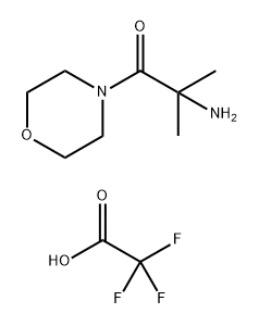2-amino-2-methyl-1-morpholinopropan-1-one 2,2,2-trifluoroacetate 结构式