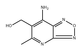 (7-氨基-5-甲基-[1,2,5]噁二唑并[3,4-B]吡啶-6-基)甲醇 结构式