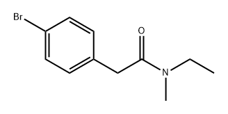 2-(4-bromophenyl)-N-ethyl-N-methylacetamide 结构式